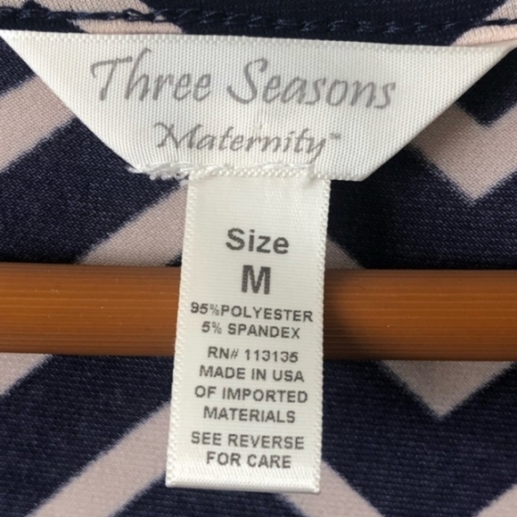Three Seasons Maternity chevron dress size M - Picture 2 of 5